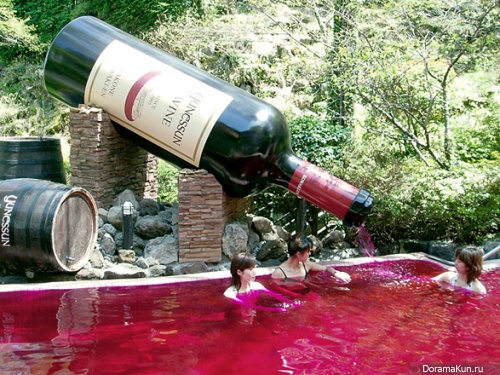 Ванна из красного вина